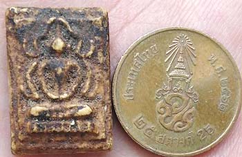 *พระผงมฤคทายวัน ปี๒๔๖๖ พิมพ์พุทธชินราชจิ๋ว หลังเรียบ หลวงปู่นาค วัดหัวหิน ปลุกเสก*