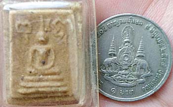 *พระผงมฤคทายวัน หัวหิน ปี๒๔๖๖ พิมพ์สมเด็จฯคะแนน ข้างยันต์พุทโธ เนื้อผงน้ำมัน*