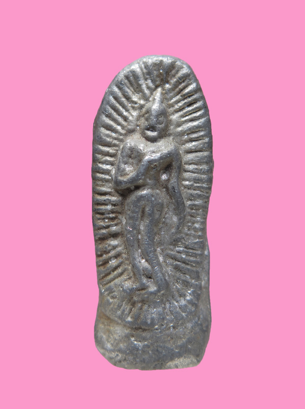 พระลีลา เนื้อชินผสมฉนวนเก่า 