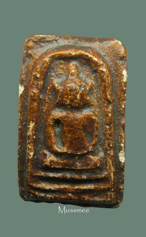 พระผงกระดูกผี วัดโพธิ์ (ยุคต้นพิมพ์นี้พบน้อย') (หลังจาร ) พระพุทธคุณแรงๆ