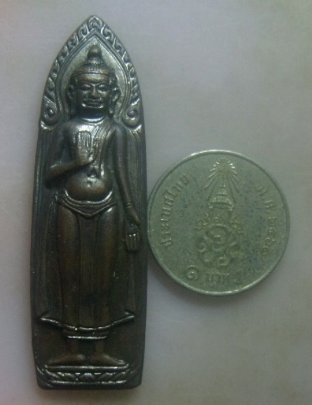 **เบาๆ**พระร่วงยืนหลังยุทธหัตถี วัดป่าเลไลย์ สุพรรณบุรี ปี ๒๕๑๓ หลวงพ่อมุ่ย วัดดอนไร่ ปลุกเสก**สวยๆ