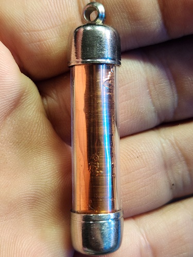 วัดสว่างอารมณ์(แคแถว) นครปฐม ตะกรุดยันต์เกราะเพชร  หลวงปู่แป๊ะ รุ่นแรก 2560