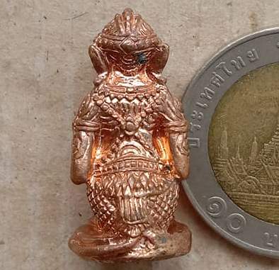 หนุมานหลวงปู่ทิมย้อนยุค"รุ่นดวงมหาเศรษฐี"ปลุกเสก ณ วัดละหารไร่ ปี62 เนื้อทองแดง อุดผงพรายกุมาร+กล่อง