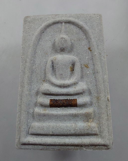 " พระสมเด็จ มงคล 9 รอบ อายุ 108 ปี หลวงปู่เปลื้อง วัดลาดยาว จ.นครสวรรค์ ฝังตะกรุด หน้า-หลัง ติดจีวร 