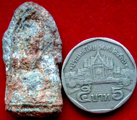 *พุทธชินราช หลังยันต์ เนื้อชินเขียว กรุวังบัว เพชรบุรี*