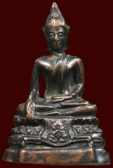 *พระกริ่ง ภปร. ปี๒๕๐๘ วัดบวรนิเวศฯ กทม. ทองแดงรมดำ*