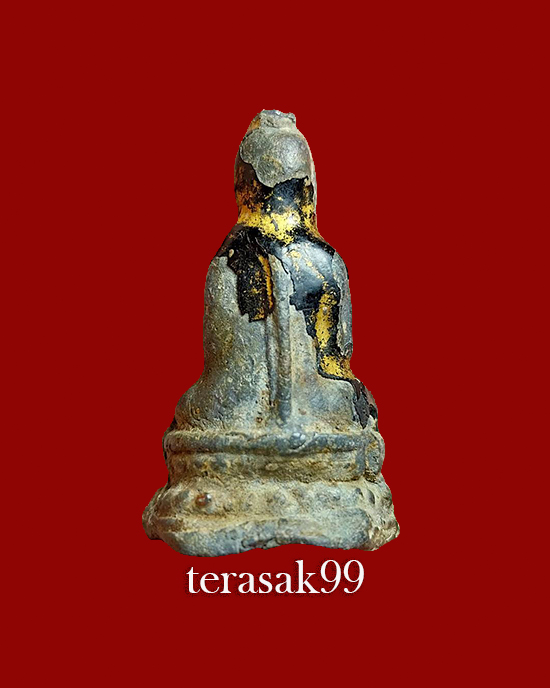 พระแก้บนเนื้อชินตะกั่ว ลงรักปิดทองเก่ายุครัตนโกสินทร์ อายุเป็นร้อยปี (1)