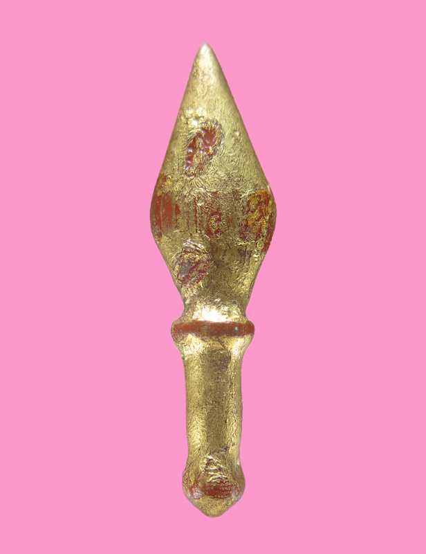 พระขันธ์ไม้โพธิ์แกะ ปิดทองแท้ 