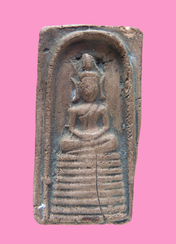 สมเด็จกลักไม้ขีด ฐาน 9 ชั้น มีหน้าตา เนื้อดิน