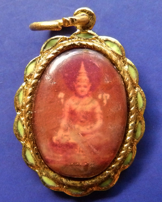 พร้อมกัน 10 องค์ ล็อคเก็ตพระพุทธนฤมิต วัดดอน ยานนาวา กทม.เนื้ออลูมิเนียมชุบทองลงยา ปี 251กว่า