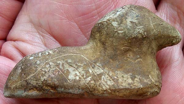 นกสาริกา ขนาดบูชา ดินผสมผงว่าน