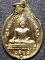 วัดพนัญเชิง อยุธยา เหรียญพระพุทธไตรรัตนนายก  ปี2528 กะไหล่ทอง หลวงปู่ดู่ ปลุกเสก