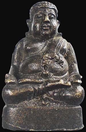 พระสังกัจจายน์ ทรัพย์ทวีเพิ่มพูล ลพ.เพี้ยน วัดเกริ่นกฐิน ลพบุรี เนื้อทองเหลืองรมดำ