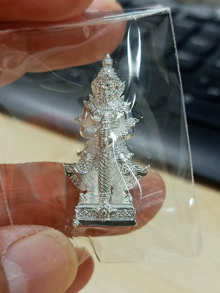 4-616 ท้าวเวสสุวรรณ ยกฐานะ ทองนำโชค หลวงพ่อทอง สุทฺธสีโล วัดบ้านไร่ จ.นครราชสีมา 2564 กล่องเดิม