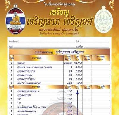 เหรียญเจริญลาภ เจริญยศ หลวงพ่อพัฒน์ วัดห้วยด้วน นครสวรรค์ ปี2563 เนื้อนวะหน้ากากเงินแท้ เลข67+กล่อง
