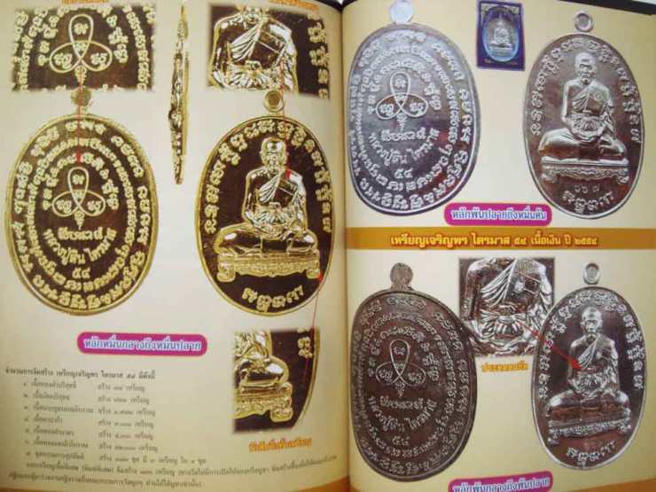 เหรียญเจริญพรไตรมาสหลวงพ่อสิน วัดละหารใหญ่ จ ระยอง ปี2554 เนื้อทองฝาบาตร หมายเลข862+กล่อง