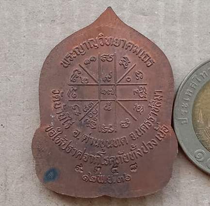 เหรียญสิริมงคล หลวงพ่อคูณ วัดบ้านไร่ จ นครราชสีมา ปี2536 เนื้อทองแดง หมายเลข9358 พร้อมกล่องเดิม