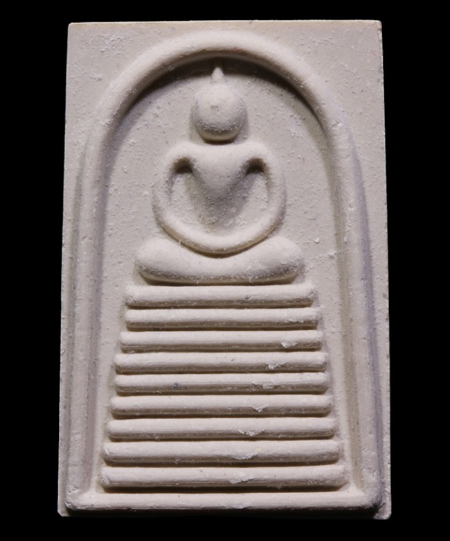 "เคาะเดียว" พระสมเด็จ หลวงพ่อแพ ปี 2541 พิมพ์ 9 ชั้น เนื้อผงเกสร วัดพิกุลทอง สิงห์บุรี + บัตรรับรอง