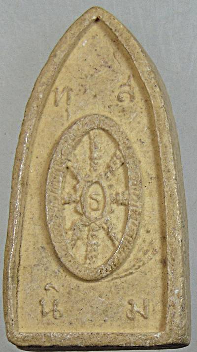 พระผง พิมพ์พระพุทธเจ้าถือเทียน พระพิมลธรรม (ชอบ) วัดราษฎร์บำรุง ชลบุรี ปี 13 เจ้าคุณนร, หลวงปู่โต๊ะ,