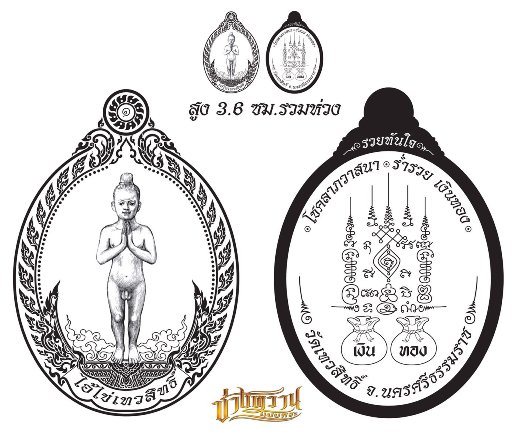 เหรียญไอ้ไข่เทวสิทธิ์ รุ่นแรก รวยทันใจ ออกวัดเทวสิทธิ์ จ.นครศรีธรรมราช เนื้อทองแดง ลงยา เลข940+กล่อง