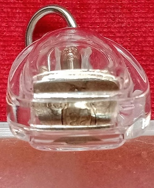 รูปหล่อลอยองค์อุดกริ่ง ครบรอบ 84ปี หลวงพ่อแพ วัดพิกุลทอง เนื้อเงิน ปี32 อุดกริ่งใต้ฐาน.เคาะเดียวแดง.