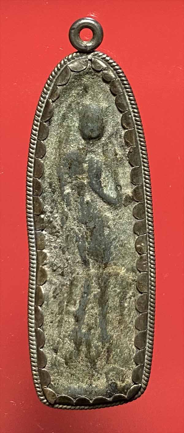 พระลีลาชินเขียว 2 หน้า ศิลป์สุพรรณ  ติดรางวัลที ่1