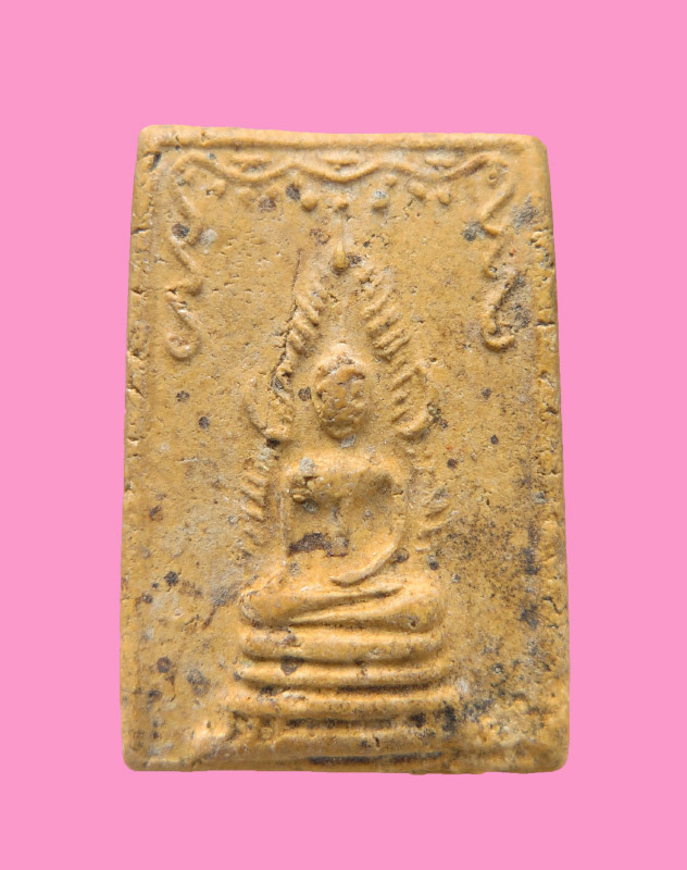 พระพุทธชินราช เนื้อผงขมิ้นผสมผงเก่า 