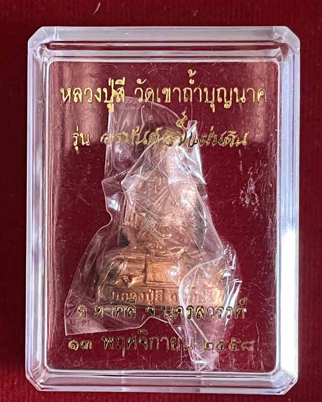 รูปหล่อลอยองค์ หลวงปู่สี วัดถ้ำเขาบุญนาค 2558