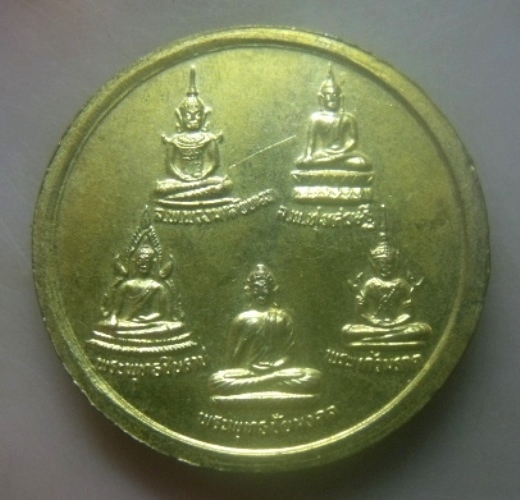 **เบาๆ**เหรียญ ๕ หลวงพ่อ ลพ.พิมพา ลพ.เงิน ลพ.ทอง ลพ.ฮวด ลพ.เฮง หลัง ๕ พระพุทธ**สวยๆ