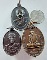 " จ.ราชบุรี เหรียญ หลวงพ่ออุ่น วัดปรกเจริญ ปี 2519 + เหรียญ หลวงพ่ออ่อน วัดบ้านหม้อ ปี 2521 + เหรียญ