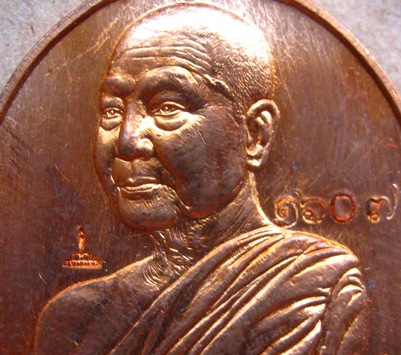 เหรียญหันข้าง หลวงพ่อจื่อ จ ชัยภูมิ ปี2558 รุ่นประวัติศาสตร์ไตรภาคีฯ เนื้อทองแดง เลข1607พร้อมกล่อง