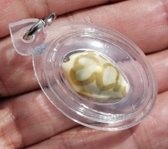 เบี้ยแก้ภควจั่น​ หลวงปู่หงษ์​ พรหมปัญโญ​ สุสานทุ่งมน​ จ.สุรินทร์​​ เลี่ยมพร้อมใช้​ เคาะเดียว     