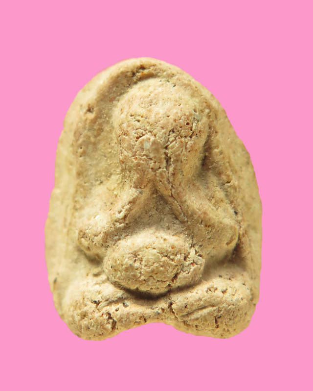 พระปิดตาเม็ดบัว พิมพ์ตะพาบ เนื้อเก่าๆ