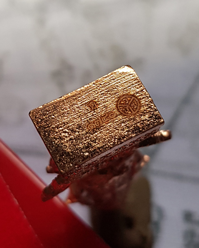 รูปหล่อท้าวเวสสุวรรณ ยกฐานะ ทองนำโชค หลวงพ่อทอง วัดบ้านไร่ เนื้อทองแดง พร้อมกล่องเดิม