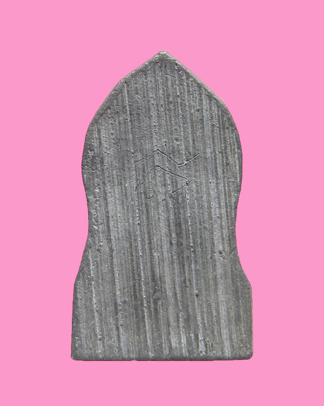 พระพุทธชินราช ใบเสมา พิมพ์เล็ก พิธิจักรพรรดิ์ ปี 15 หลังจารโดยอาจารย์ไสว สุนโน