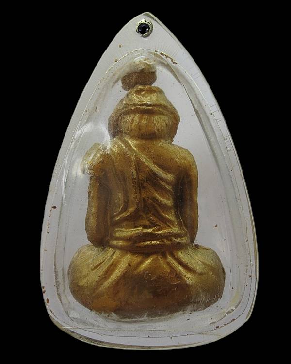 พระฤาษีหลวงปู่ดู่ วัดสะแก ปี 2517-2527 เนื้อผงปิดทอง จ.อยุธยา