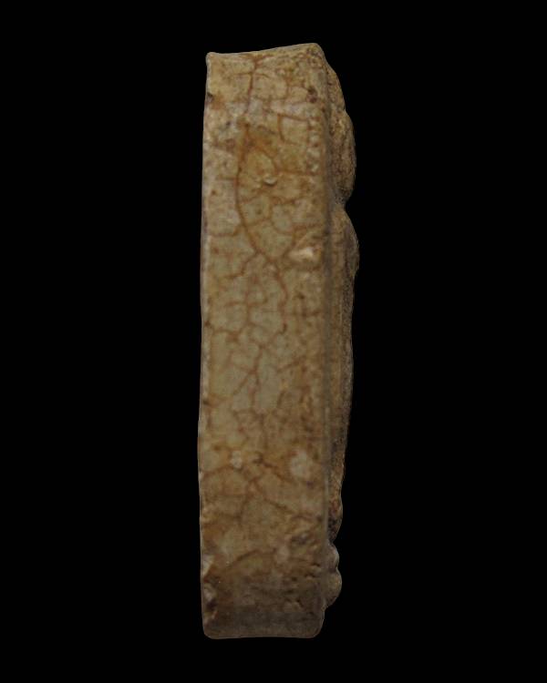 พระลีลาทุ่งเศรษฐีหลังยันต์ หลวงพ่อแพ วัดพิกุลทอง จ.สิงห์บุรี ปี 2511 เนื้อผงเกสร