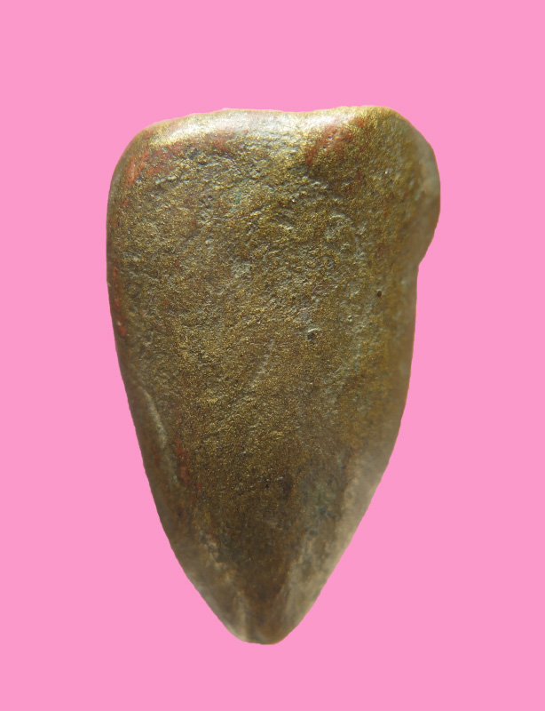 พระพิมพ์หัวใจนางกวัก ลงทองบอล์น เนื้อดิน