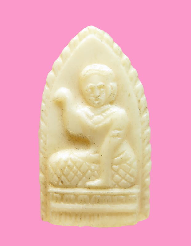 นางกวัก เนื้อพลาสติก เก่า หลังอุ