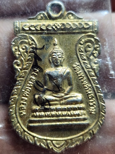 วัดตะโก อยุธยา เหรียญหลวงพ่อหลวง หลังหลวงพ่อรวย  ออกวัดเทพคันธาราม