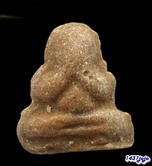 พระปิดตา2หน้า หลวงพ่อทองสุข วัดสะพานสูง เนื้องผงน้ำมัน รุ่นแจกแม่ครัว ปี2515-2525 พร้อมบัตรรับรอง