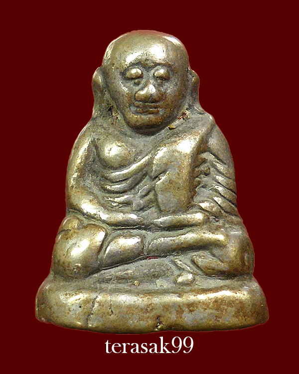 รูปหล่อหลวงพ่อเงิน พิมพ์ขี้ตา ออกวัดทุ่งน้อย พิจิตร เนื้อสัมริดผิวพรายเงินยุคต้น กรอบเดิมๆจากวัด(3)