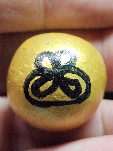 วัดท่าเสา กระทุมแบน สมุทรสาคร ลูกอมลงบรอนซ์ พระครูอาทรธรรมนิเทศก์ (ทองอยู่ อตฺตทีโป)