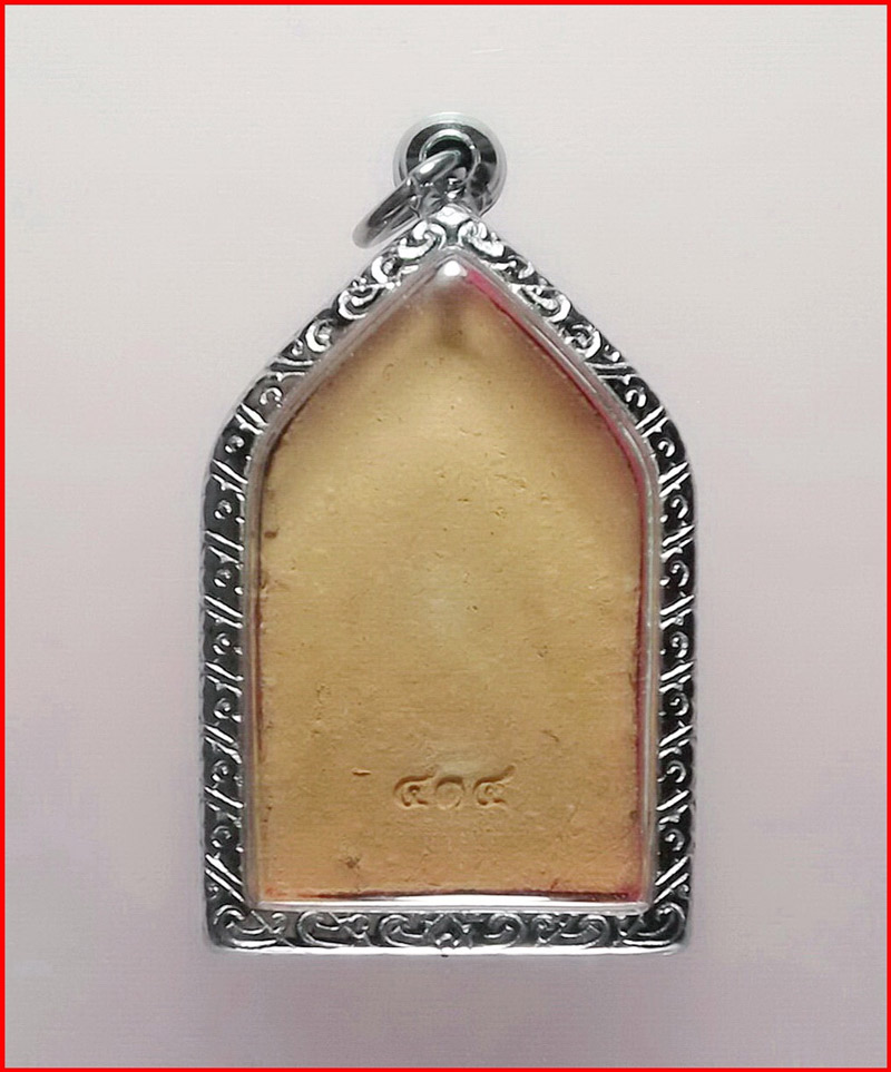 พระขุนแผน พิมพ์ทรงพลเล็ก รุ่นแรก ยุทธหัตถี 414 จ.สุพรรณบุรี  ปี 2548 พร้อมกรอบสแตนเลส-L1