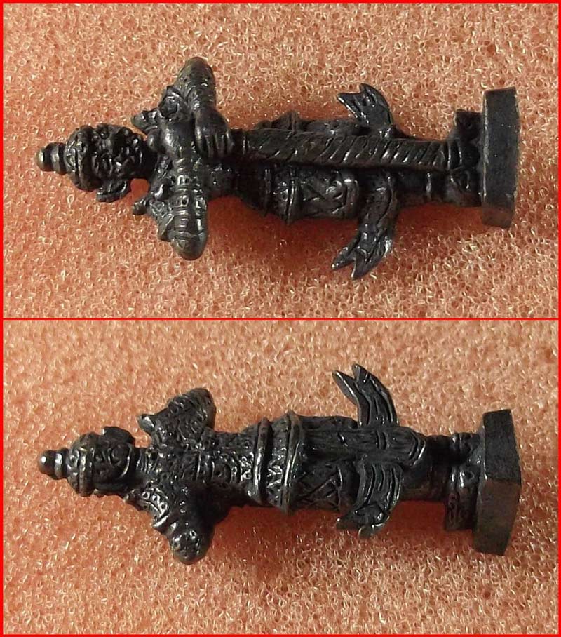 ท้าวเวสสุวรรณ อาจารย์หม่อม นิรนามไตรภูมิ พิมพ์เล็ก เนื้อโลหะผสม ปี 2549 #2