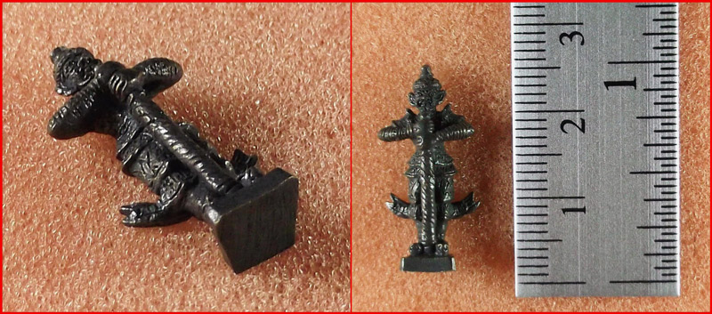 ท้าวเวสสุวรรณ อาจารย์หม่อม นิรนามไตรภูมิ พิมพ์เล็ก เนื้อโลหะผสม ปี 2549 #2