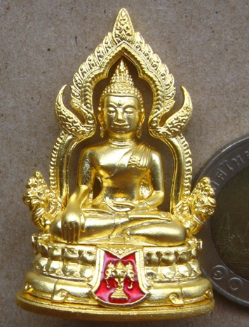 รูปหล่อลอยองค์(รุ่นแรก)หลวงพ่อเพชร วัดท่าหลวง พิจิตร ปี2558เลข138 สร้าง999องค์ เนื้อบอรนซ์นอก+กล่อง