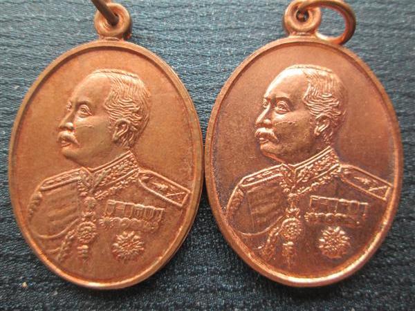 ***แพ็คคู่สุดคุ้ม***	เหรียญ ร.5 เนื้อทองแดงผิวไฟ ออกวัดเจ้าอาม กรุงเทพฯ