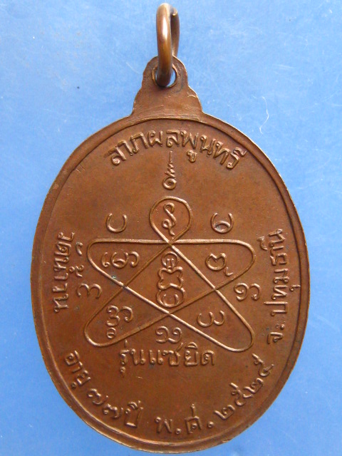 เหรียญหลวงพ่อกล้ม วัดน้ำวน ปทุมธานี ปี2525