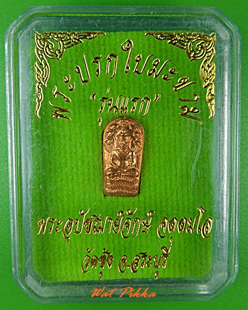 พระปรกใบมะขามรุ่นแรกหลวงพ่อจักษ์ วัดซุ้ง สระบุรี .B700.*